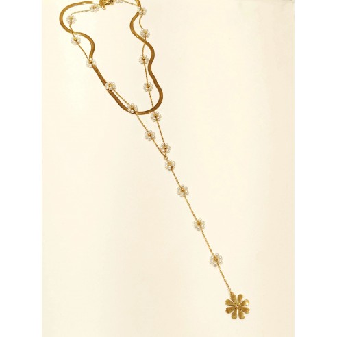 Collier en acier inoxydable femme N206