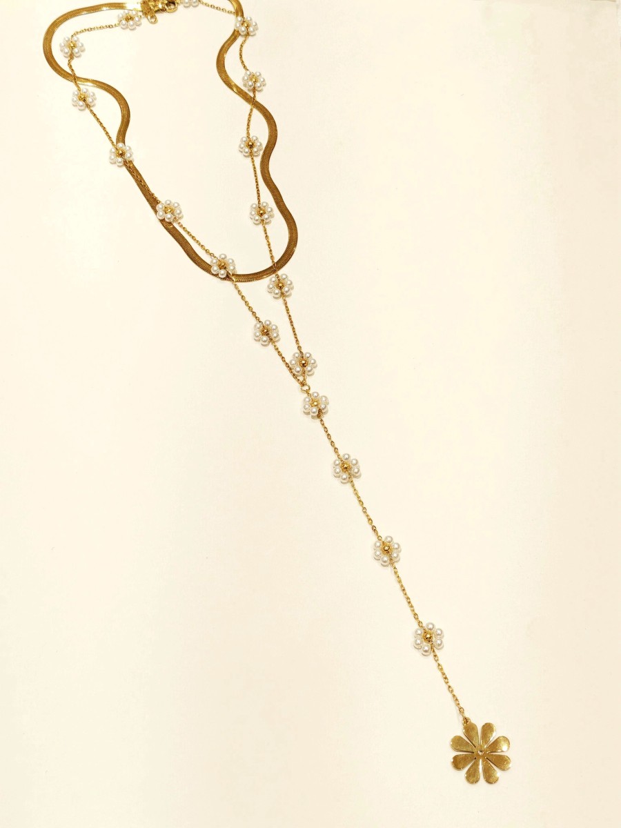 Collier en acier inoxydable femme N206
