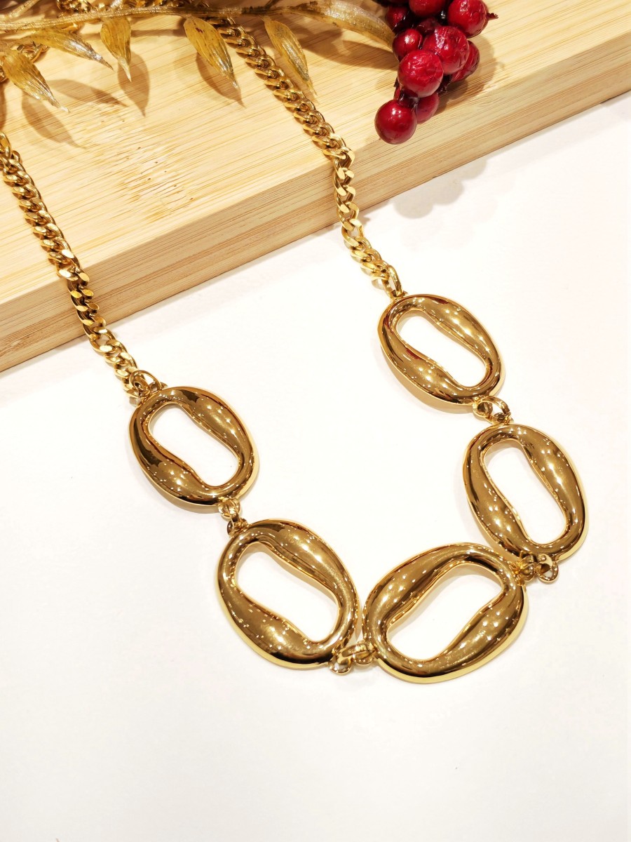 Collier en acier inoxydable femme N213
