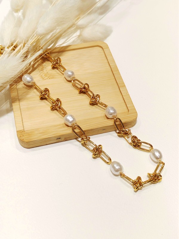 Collier en acier inoxydable femme N215