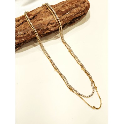 Collier en acier inoxydable...