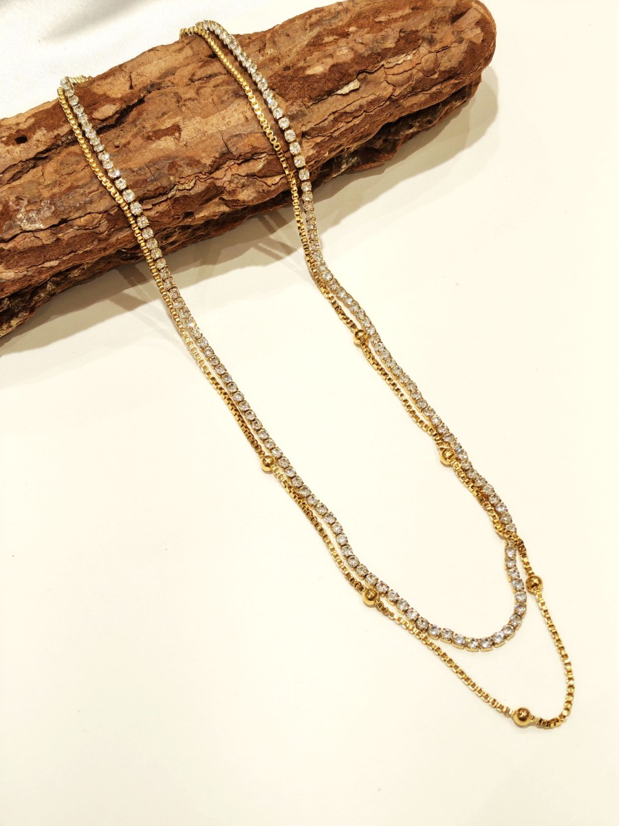 Collier en acier inoxydable femme N216