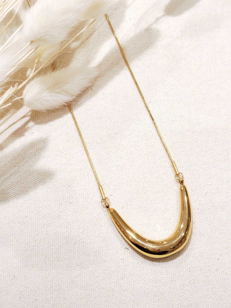 Collier en acier inoxydable femme N218