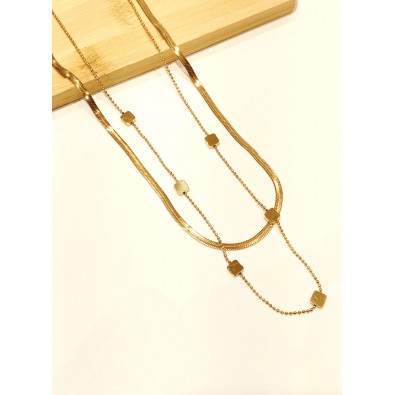 Collier en acier inoxydable...