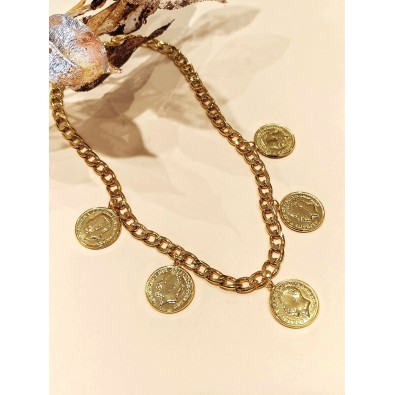 Collier en acier inoxydable...