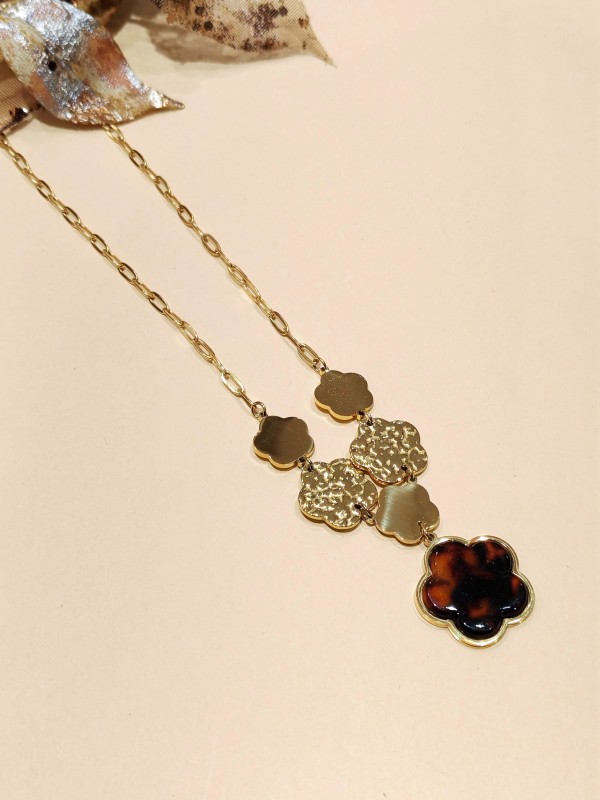 Collier en acier inoxydable femme N223