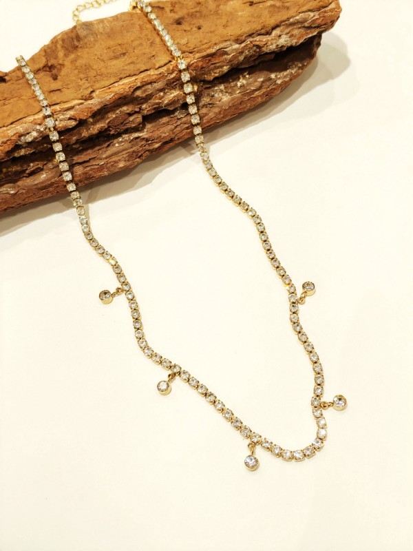 Collier en acier inoxydable femme N224