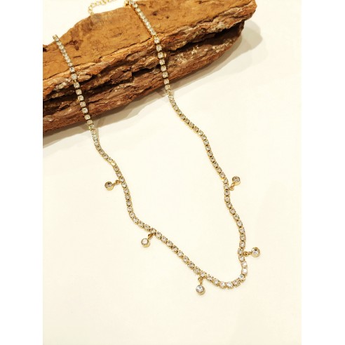 Collier en acier inoxydable femme N224