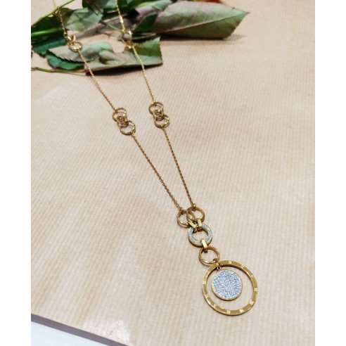 Collier en acier inoxydable femme N225