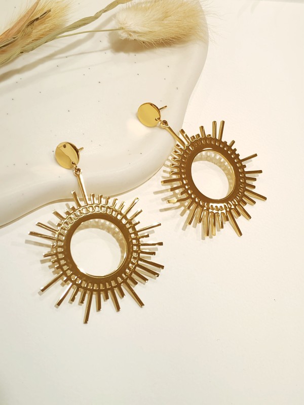 Boucles d'oreilles acier inoxydable E367