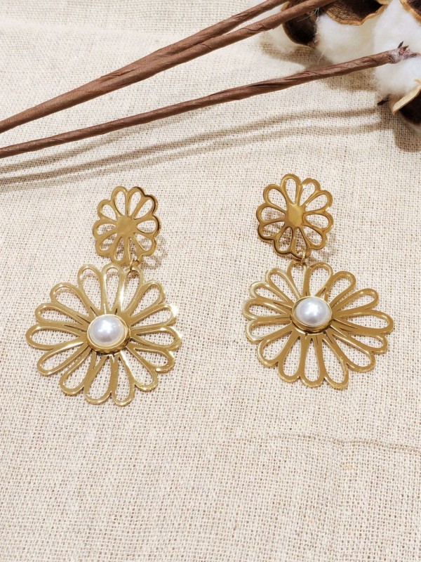 Boucles d'oreilles acier inoxydable E369