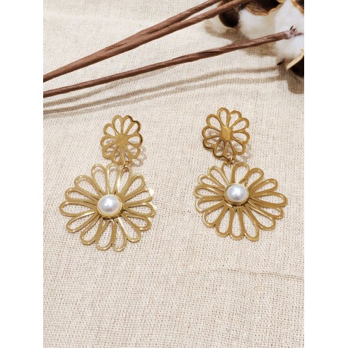 Boucles d'oreilles acier inoxydable E369