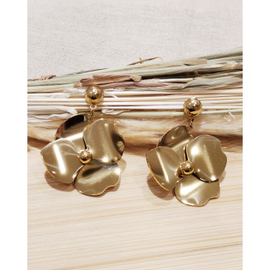 Boucles d'oreilles acier inoxydable E382