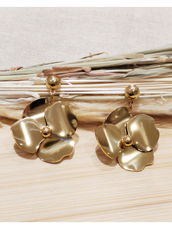 Boucles d'oreilles acier inoxydable E382