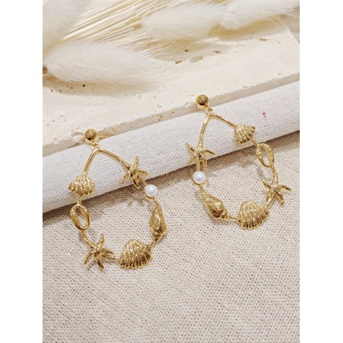 Boucles d'oreilles acier inoxydable E383