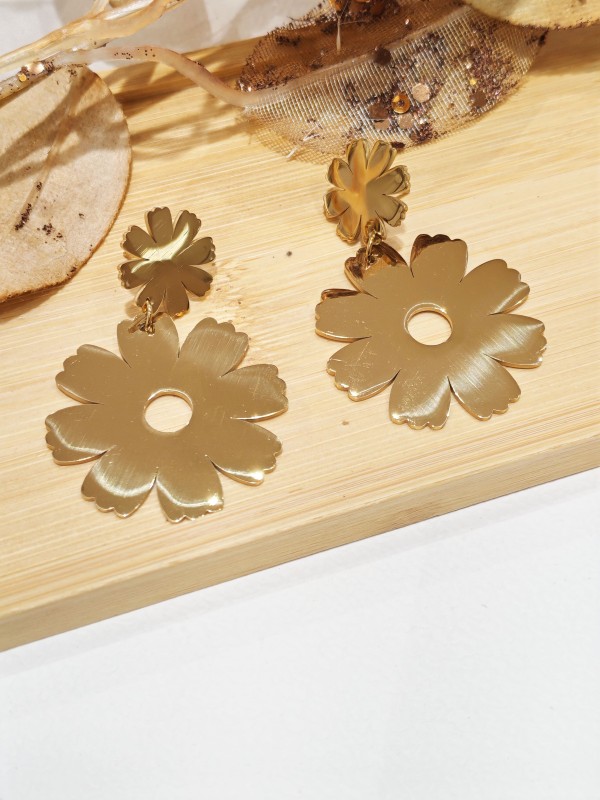 Boucles d'oreilles acier inoxydable E390