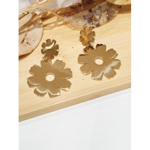 Boucles d'oreilles acier inoxydable E390