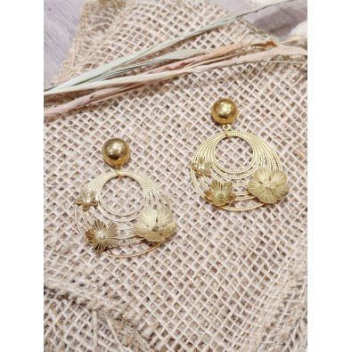 Boucles d'oreilles acier inoxydable E391