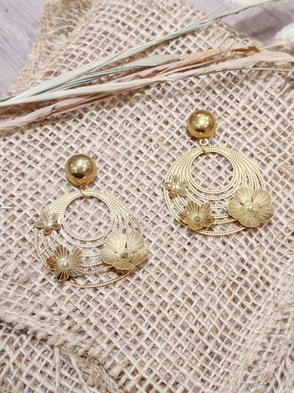 Boucles d'oreilles acier inoxydable E391