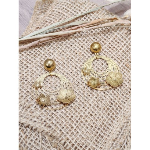 Boucles d'oreilles acier inoxydable E391