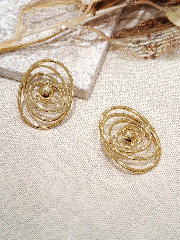 Boucles d'oreilles acier inoxydable E393
