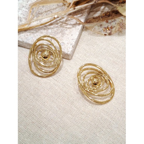 Boucles d'oreilles acier inoxydable E393