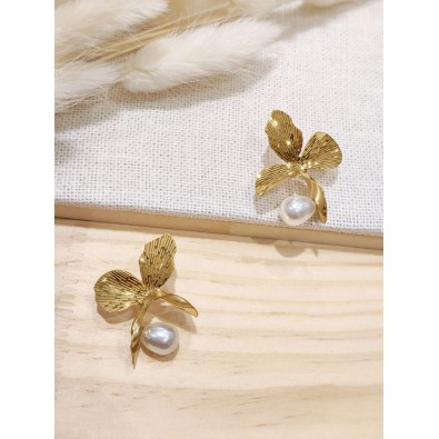 Boucles d'oreilles acier inoxydable E398