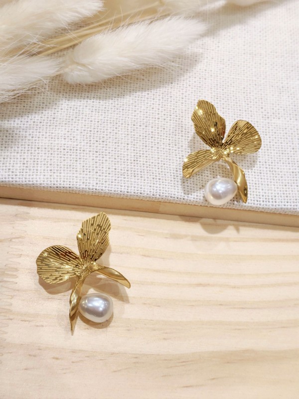 Boucles d'oreilles acier inoxydable E398
