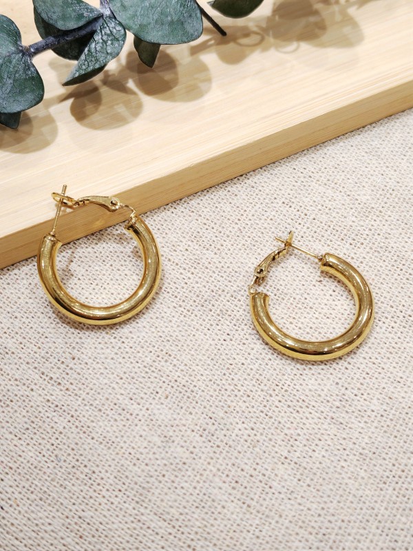 Boucles d'oreilles acier inoxydable E399