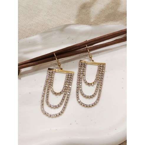 Boucles d'oreilles acier inoxydable E400