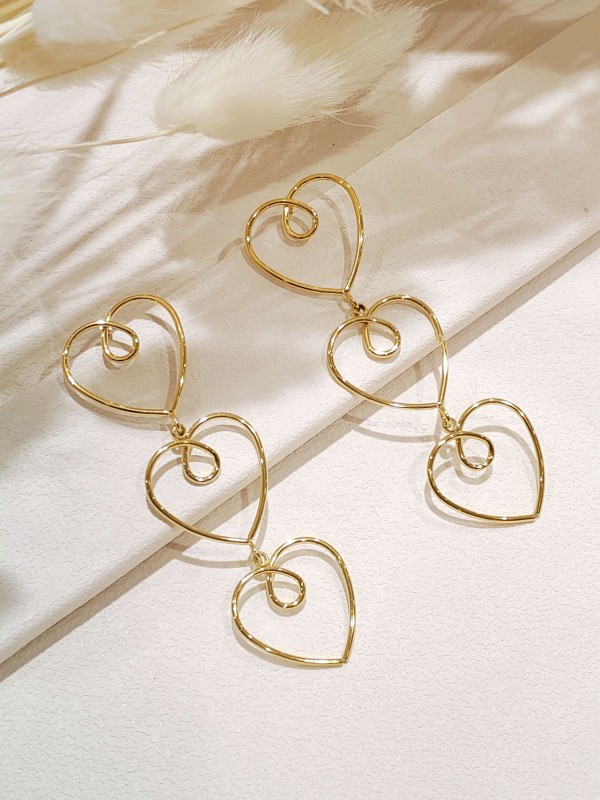 Boucles d'oreilles acier inoxydable E404
