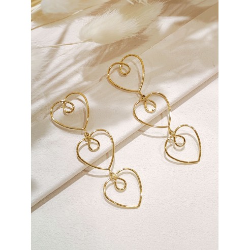 Boucles d'oreilles acier inoxydable E404