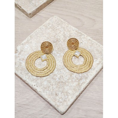 Boucles d'oreilles acier inoxydable E407