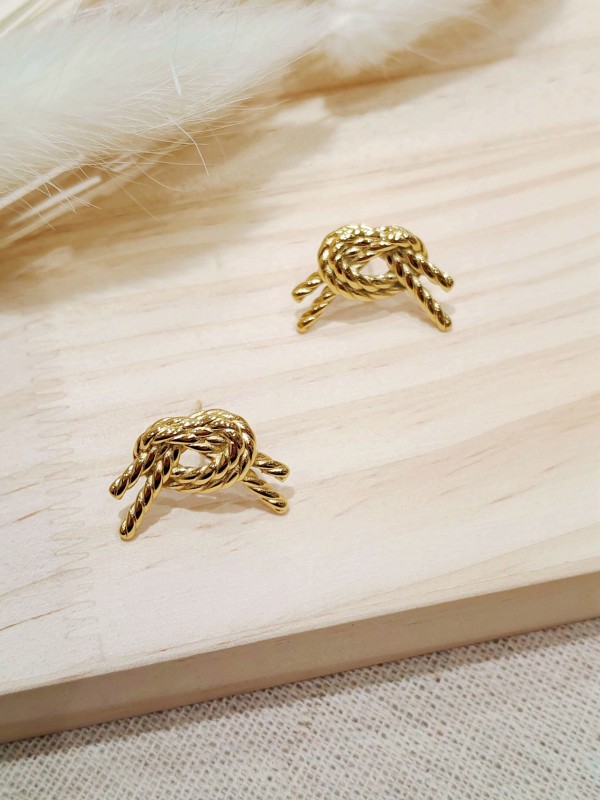 Boucles d'oreilles acier inoxydable E409