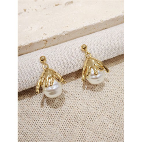 Boucles d'oreilles acier inoxydable E411