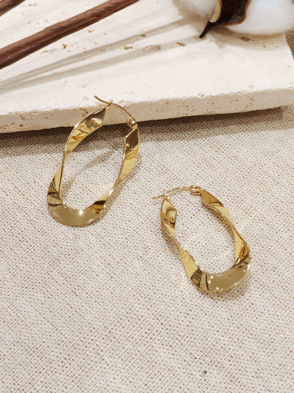 Boucles d'oreilles acier inoxydable E412