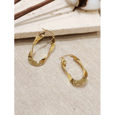 Boucles d'oreilles acier inoxydable E412