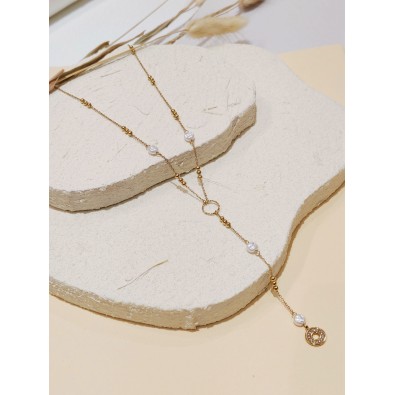 Collier en acier inoxydable femme N228