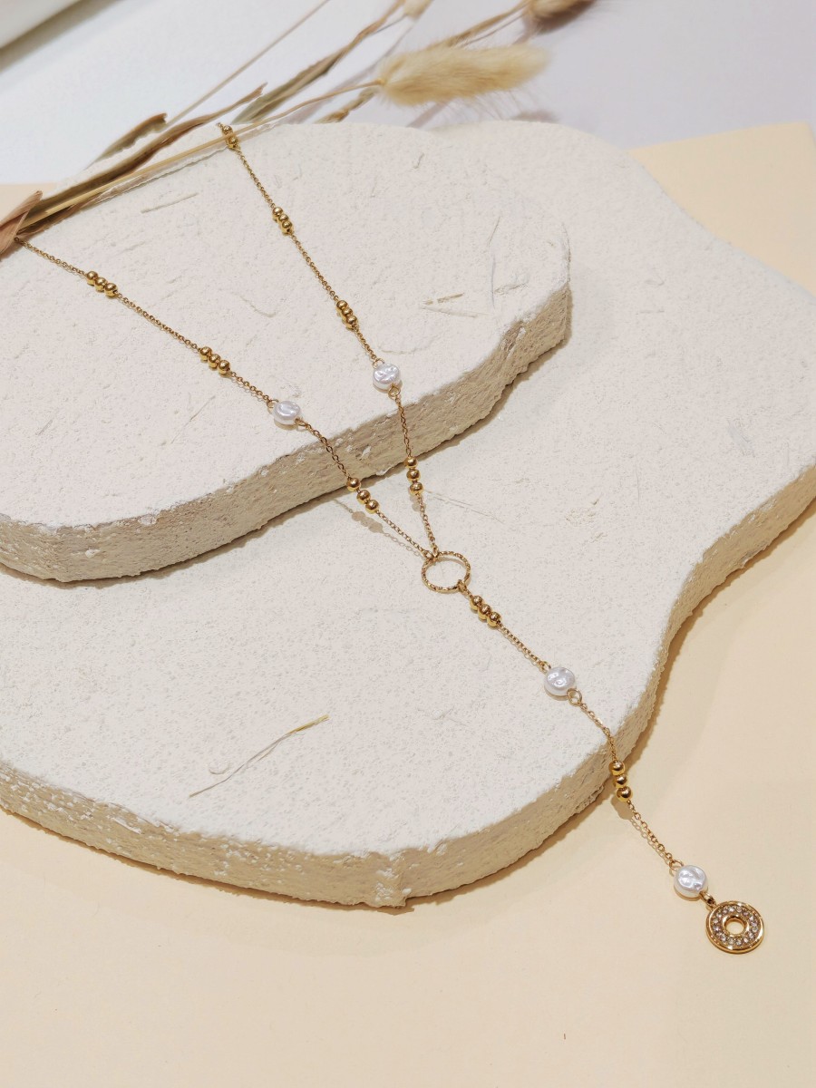 Collier en acier inoxydable femme N228