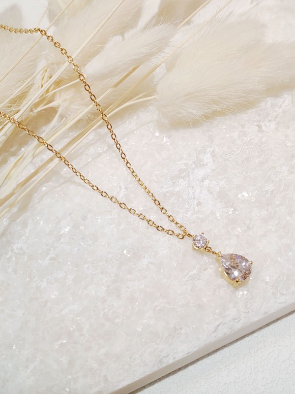 Collier en acier inoxydable femme N229