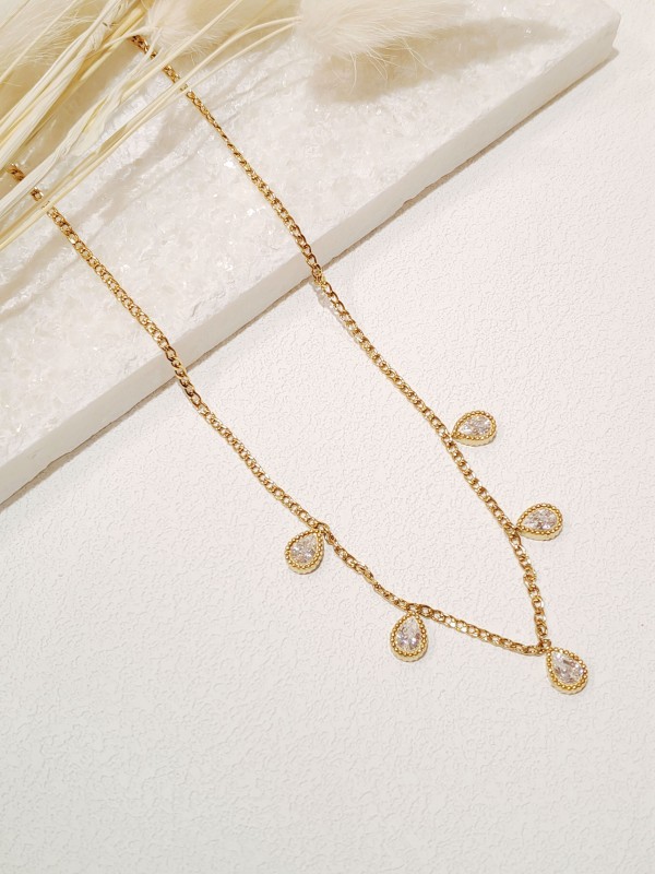 Collier en acier inoxydable femme N232