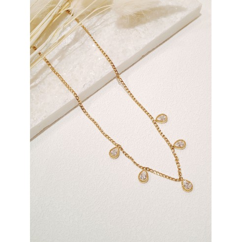 Collier en acier inoxydable femme N232