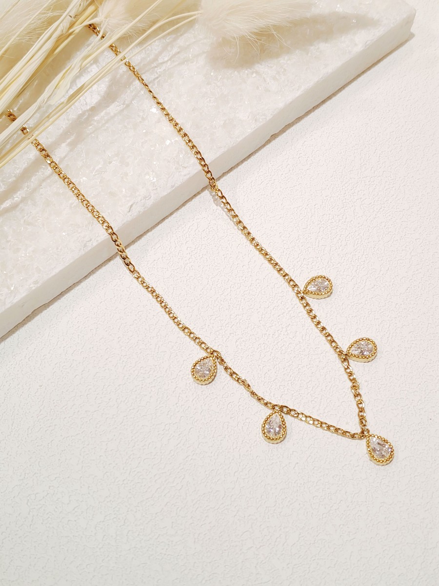 Collier en acier inoxydable femme N232