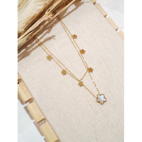 Collier en acier inoxydable femme N233