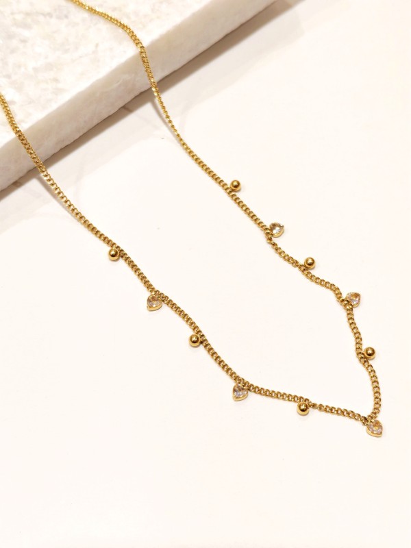 Collier en acier inoxydable femme N244