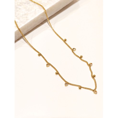 Collier en acier inoxydable femme N244