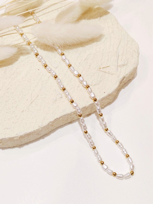 Collier en acier inoxydable femme N245