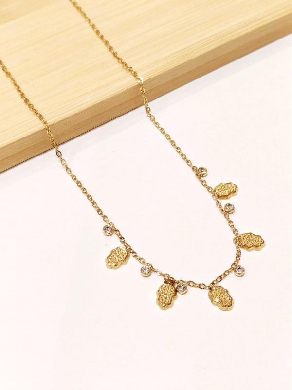 Collier en acier inoxydable femme N246
