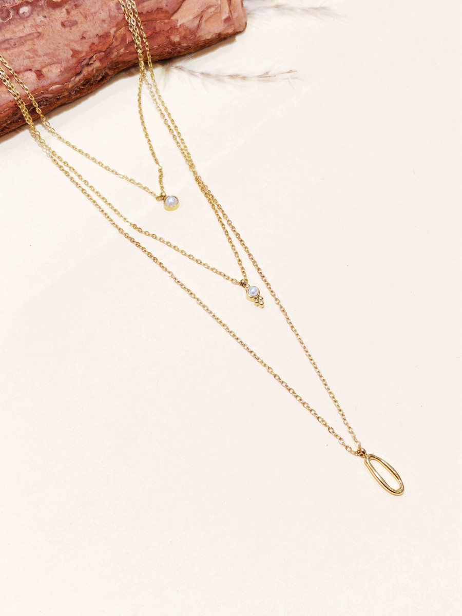 Collier en acier inoxydable femme N247