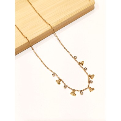 Collier en acier inoxydable femme N253